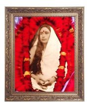 Maa Sarada Big Photo Frame - 10x14 Inches for Home ,Temple &  Office Decoration