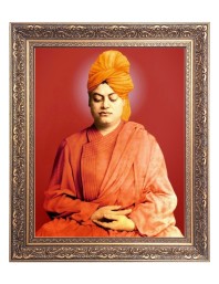 Swami Vivekananda Big Photo Frame - 10x14 Inches for Home ,Temple &  Office Decoration