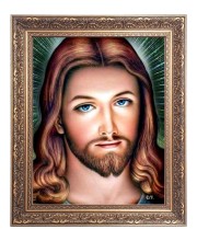 Jishu Chirst Jesus Big Photo Frame - 10x14 Inches for Home ,Temple &  Office Decoration
