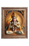 Sri Hanuman Big Photo Frame - 10x14 Inches for Home ,Temple &  Office Decoration