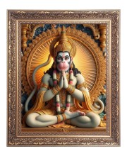 Sri Hanuman Big Photo Frame - 10x14 Inches for Home ,Temple &  Office Decoration
