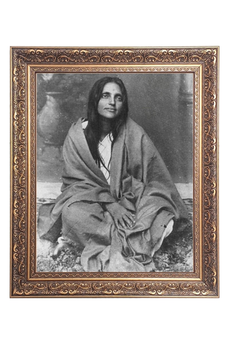 Sri Ma Anandamayi  Big Photo Frame - 10x14 Inches for Home ,Temple &  Office Decoration