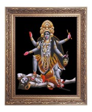 Maa Kaali Big Photo Frame - 10x14 Inches for Home ,Temple &  Office Decoration