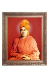 Swami Vibekananda Big Photo Frame - 10x14 Inches for Home ,Temple &  Office Decoration