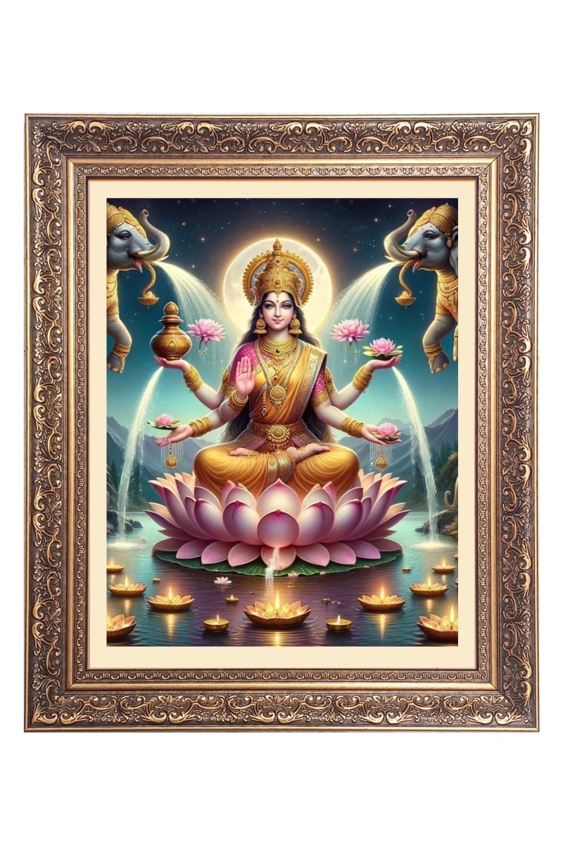 Mata ganga Big Photo Frame - 10x14 Inches for Home ,Temple &  Office Decoration