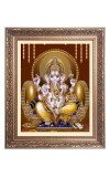 Lord ganshji Big Photo Frame - 10x14 Inches for Home ,Temple &  Office Decoration