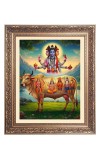 God Dattatreya Big Photo Frame - 10x14 Inches for Home ,Temple &  Office Decoration