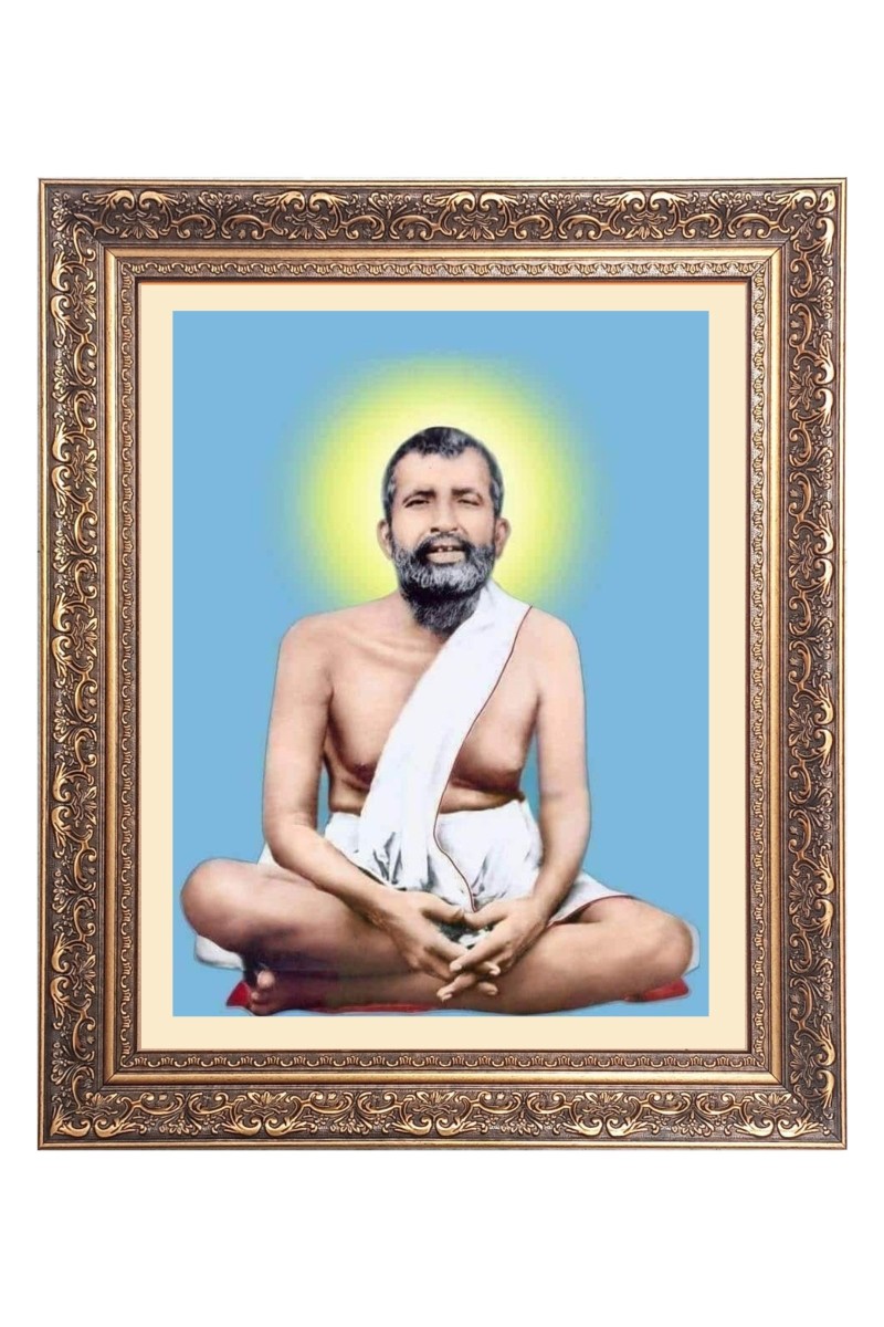 Sri Ramkirshna Paramhansa Big Photo Frame - 10x14 Inches for Home ,Temple &  Office Decoration
