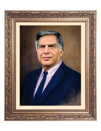 Sri Ratan Tata Big Photo Frame - 10x14 Inches for Home ,Temple &  Office Decoration