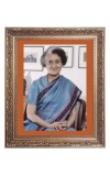 Mrs. Indira Gandhi Big Photo Frame - 10x14 Inches for Home ,Temple &  Office Decoration