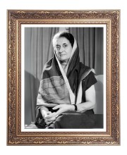 Srimati Indira Gandhi Big Photo Frame - 10x14 Inches for Home ,Temple &  Office Decoration