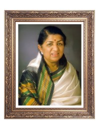 Indian playback singer Mrs. Lata Mageshkar Big Photo Frame - 10x14 Inches for Home ,Temple &  Office Decoration