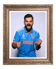 Sri Virat Koholi Big Photo Frame - 10x14 Inches for Home ,Temple &  Office Decoration