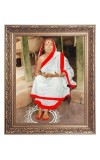 Maa Sarada Big Photo Frame - 10x14 Inches for Home ,Temple &  Office Decoration