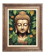 Goutam Buddha Big Photo Frame - 10x14 Inches for Home ,Temple &  Office Decoration