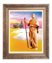 Swami Vibekananda Big Photo Frame - 10x14 Inches for Home ,Temple &  Office Decoration