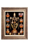Lord Tirupati and Other Godess Big Photo Frame - 10x14 Inches for Home ,Temple &  Office Decoration