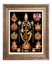 Lord Tirupati and Other Godess Big Photo Frame - 10x14 Inches for Home ,Temple &  Office Decoration