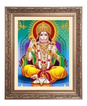 Sri hanuman Big Photo Frame - 10x14 Inches for Home ,Temple &  Office Decoration