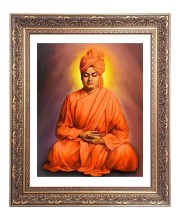 Swami Vibekananda Big Photo Frame - 10x14 Inches for Home ,Temple &  Office Decoration