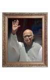 Sri Lal Krishna Advani Big Photo Frame - 10x14 Inches for Home ,Temple &  Office Decoration