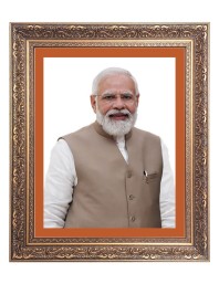 Sri Narendra Modi Big Photo Frame - 10x14 Inches for Home ,Temple &  Office Decoration