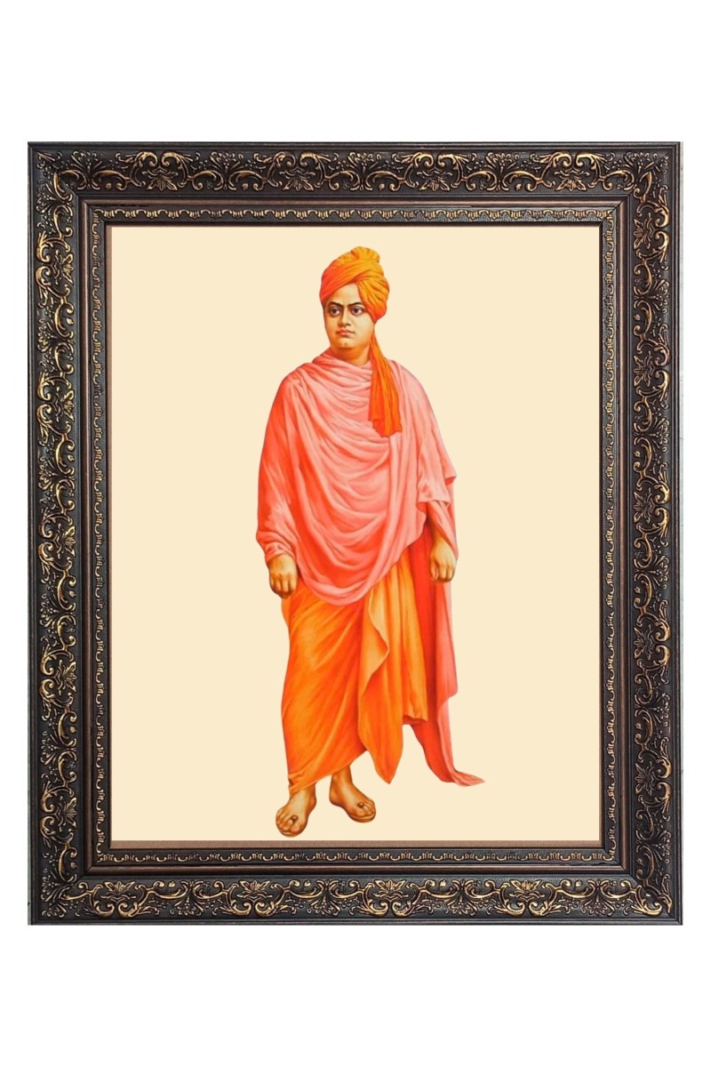 Swami Vivekananda Big Photo Frame - 10x14 Inches for Home ,Temple &  Office Decoration