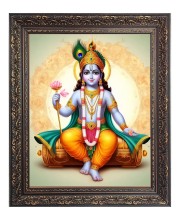 Sri Krishna Big Photo Frame - 10x14 Inches for Home ,Temple &  Office Decoration
