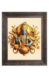 Lord Krishna Big Photo Frame - 10x14 Inches for Home ,Temple &  Office Decoration
