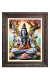 Lord Shiv Big Photo Frame - 10x14 Inches for Home ,Temple & Office Decoration Lord Shiv Big Photo Frame - 10x14 Inches for Home ,Temple & Office Decoration