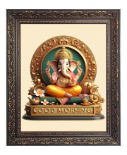 Lord Ganesh Big Photo Frame - 10x14 Inches for Home ,Temple &  Office Decoration