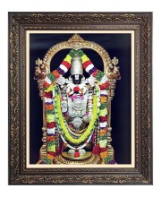 Lord Tirupati Big Photo Frame - 10x14 Inches for Home ,Temple &  Office Decoration