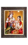 Sri Krishna and Sri Radha Big Photo Frame - 10x14 Inches for Home ,Temple &  Office Decoration
