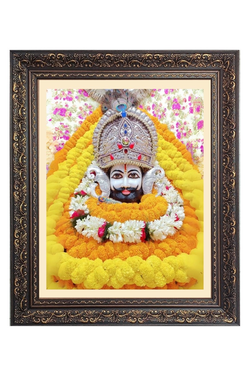 God Khatu  Shyam Big Photo Frame - 10x14 Inches for Home ,Temple &  Office Decoration