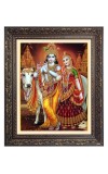 Sri Krishna and Sri radha Big Photo Frame - 10x14 Inches for Home ,Temple &  Office Decoration