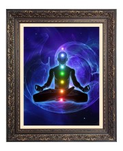 Mediation Healing Chakra Big Photo Frame - 10x14 Inches for Home ,Temple &  Office Decoration