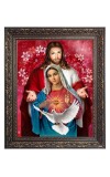 Mother Mary - Lord Jesus Christ Big Photo Frame - 10x14 Inches for Home ,Temple &  Office Decoration