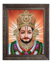 Lord Kahtu Shyam Big Photo Frame - 10x14 Inches for Home ,Temple &  Office Decoration