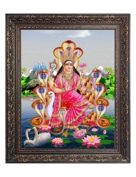 Maa Manasha Big Photo Frame - 10x14 Inches for Home ,Temple &  Office Decoration