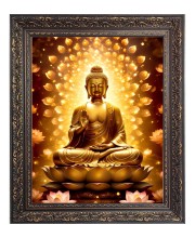 Goutam Buddha Big Photo Frame - 10x14 Inches for Home ,Temple &  Office Decoration