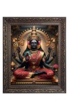 Maha Lakshmi (Laxmi) Big Photo Frame - 10x14 Inches for Home ,Temple &  Office Decoration
