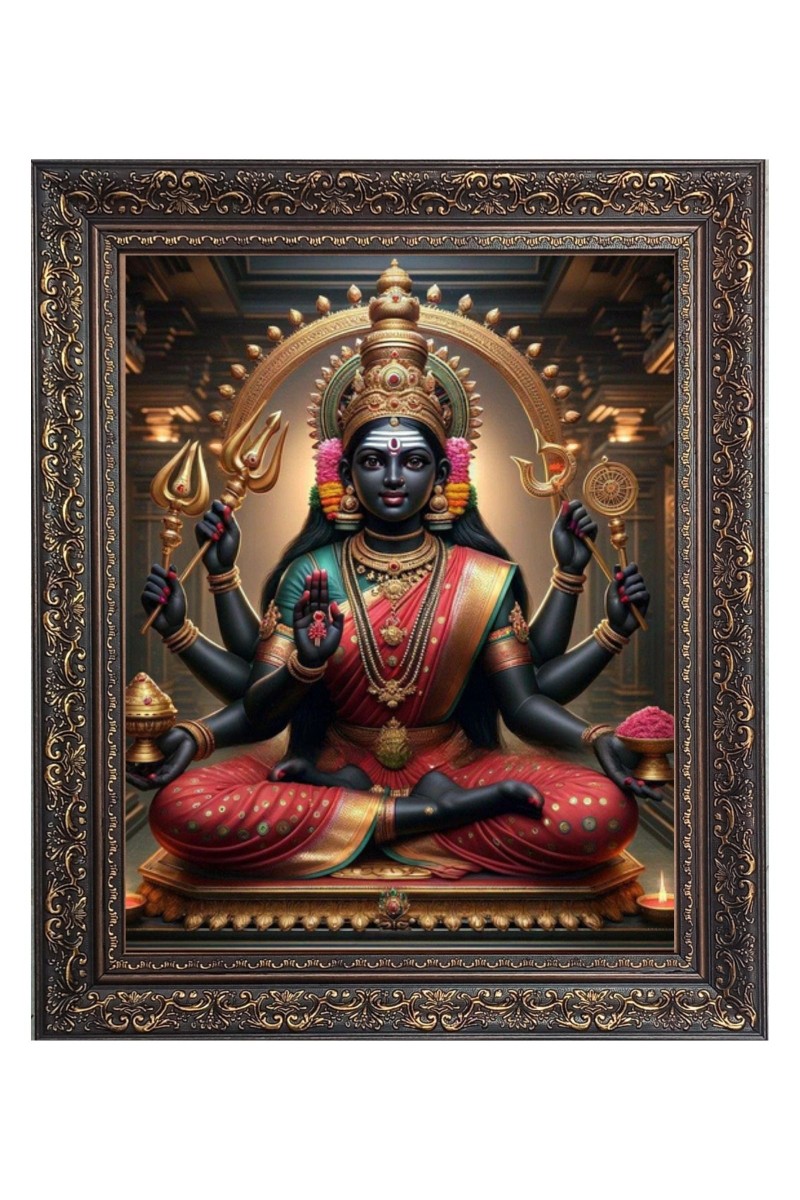 Maha Lakshmi (Laxmi) Big Photo Frame - 10x14 Inches for Home ,Temple &  Office Decoration