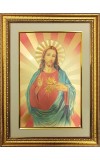Jesus Christ Golden Photo 11.5x15.5 Inches Perfect for Home, Office & Temple Decoration