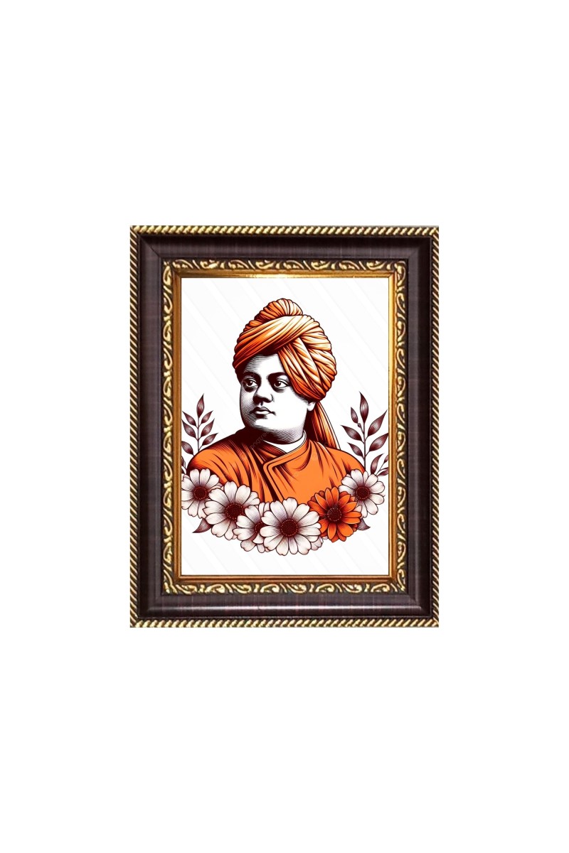 Swami Vivekananda Digital Print Photo 6.7x8.7 inches  (I24) - Vibrant Religious Wall Art for Home or Office Decor.