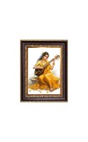 Maa Saraswathi Digital Print Photo 6.7x8.7 inches  (I24) - Vibrant Religious Wall Art for Home or Office Decor.