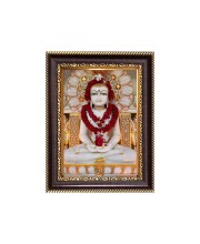 Sri Mahavir Digital Print Photo 6.7x8.7 inches  (I24) - Vibrant Religious Wall Art for Home or Office Decor.