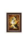 Baby krishna with mother yashoda Digital Print Photo 6.7x8.7 inches  (I24) - Vibrant Religious Wall Art for Home or Office Decor.