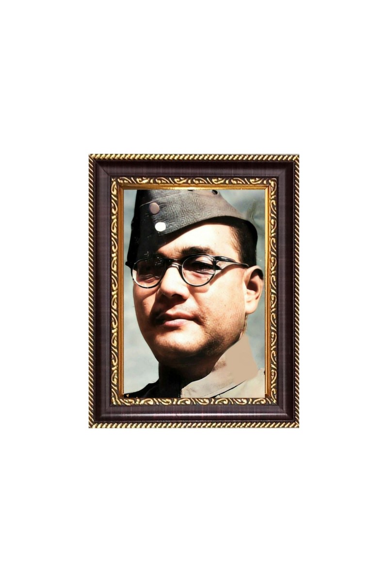 Sri Netaji Subhas Chandra Basu Digital Print Photo 6.7x8.7 inches  (I24) - Vibrant Religious Wall Art for Home or Office Decor.