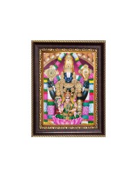 Sri Tirupati Balaji Digital Print Photo 6.7x8.7 inches  (I24) - Vibrant Religious Wall Art for Home or Office Decor.