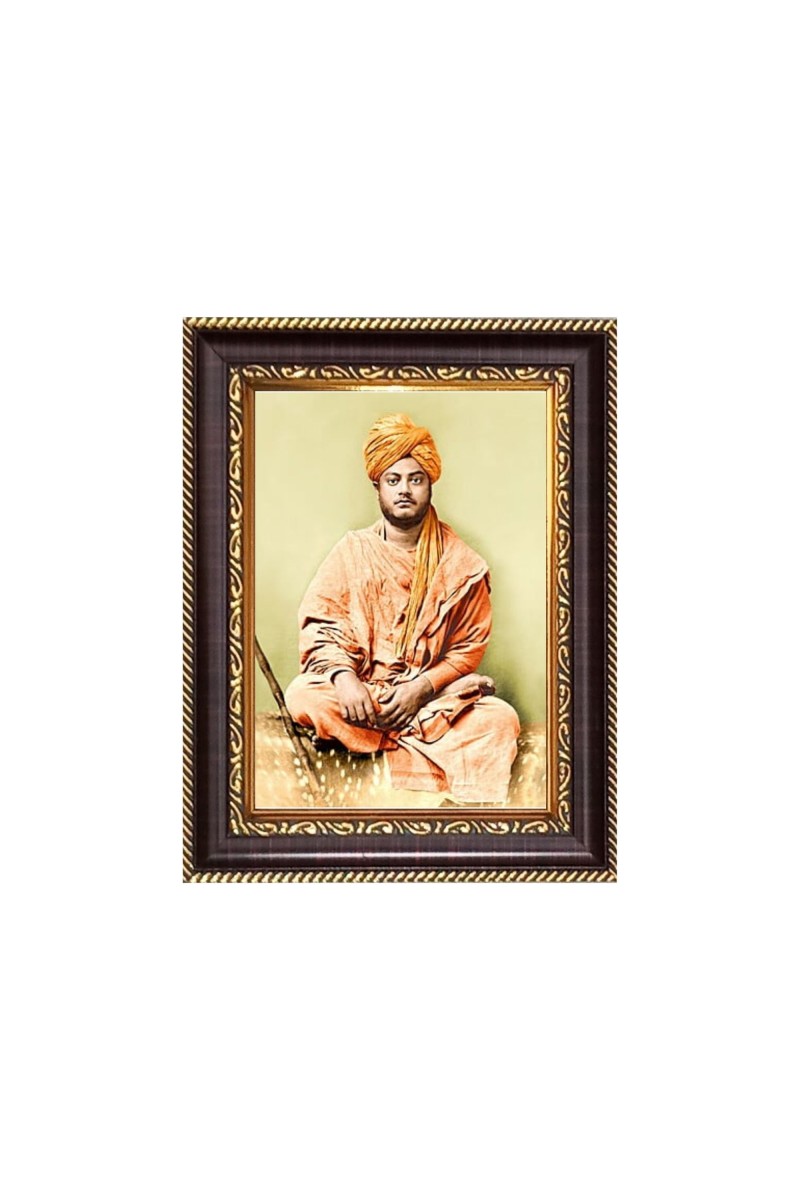 Swami Vibekananda Digital Print Photo 6.7x8.7 inches  (I24) - Vibrant Religious Wall Art for Home or Office Decor.